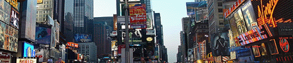 Letreros luminosos en Times Square